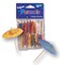 Party Central Club Pack of 288 Yellow and Blue Tropical Paper Parasol Party Picks 4"